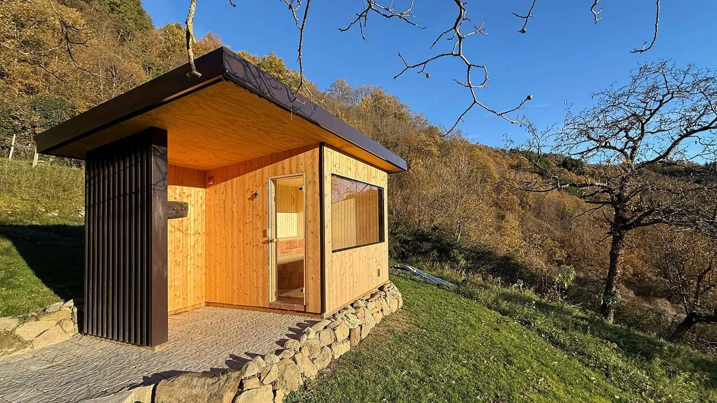 The Finnish sauna at Il Vigno Tuscany